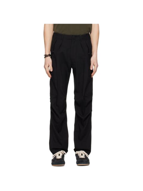 TOM FORD Black Wool Cashmere Cargo Pants