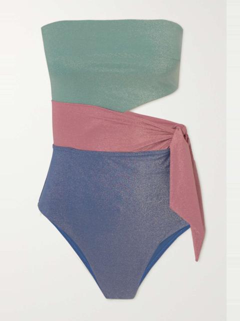 Zimmermann Clover color-block swimsuit