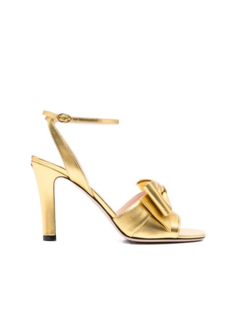 Valentino 100mm bow-embellished ankle-strap sandals
