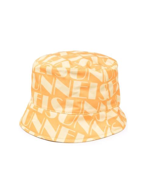 SUNNEI logo-print reversible bucket hat