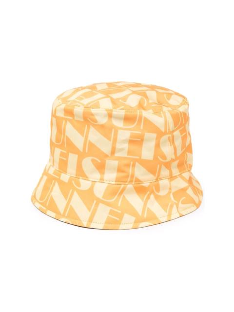 SUNNEI logo-print reversible bucket hat