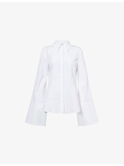 GABRIELA HEARST Jataya Long-Sleeve Cotton Shirt