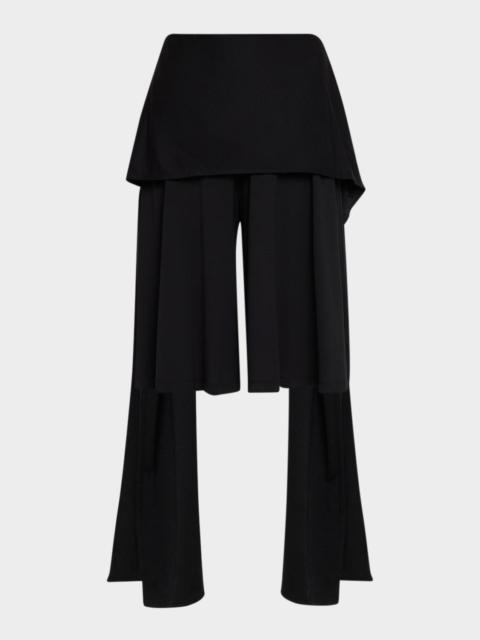 TOTEME Tie Waist Jersey Culotte Pants