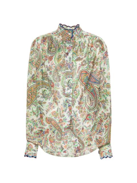 Etro paisley-print cotton blouse