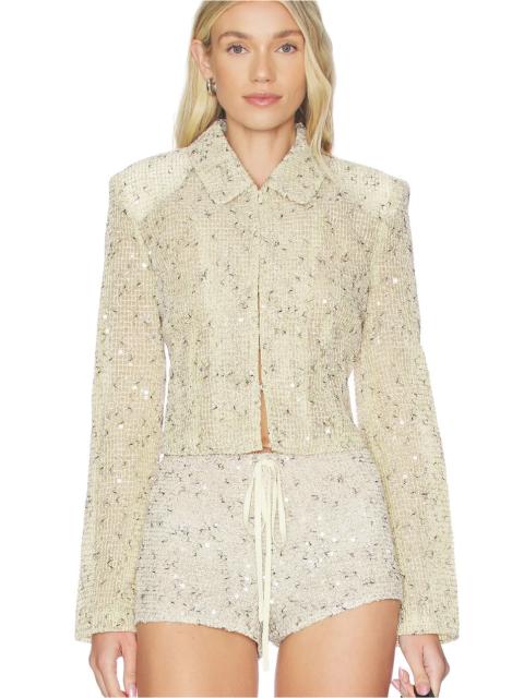 LIONESS Sequin Cropped Jacket