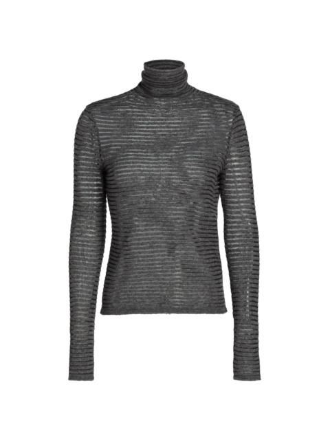 Proenza Schouler Women's Hailey Funnel Neck Sweater - Grey Black
