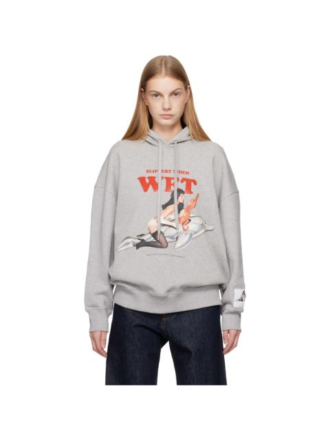 Stella McCartney Gray Jeff Koons Edition 'Slippery When Wet' Hoodie