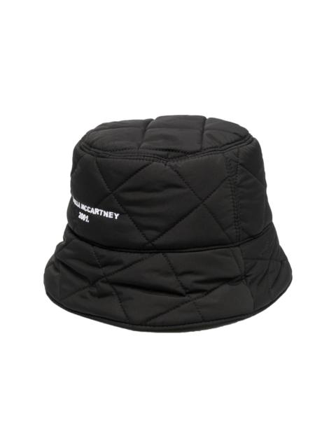 logo-print bucket hat