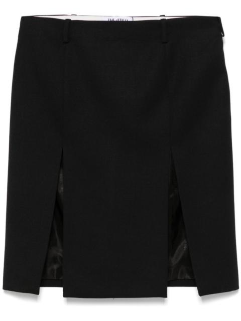 THE ATTICO virgin wool midi skirt