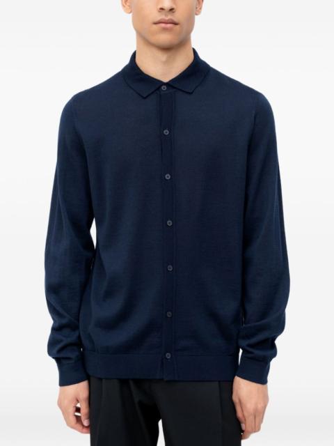 BOSS buttoned collared cardigan