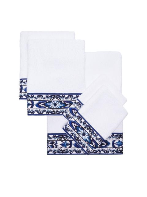 Dolce & Gabbana Barocco-trim towels (set of 5)
