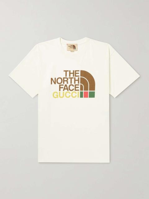 GUCCI + The North Face Logo-Print Cotton-Jersey T-Shirt