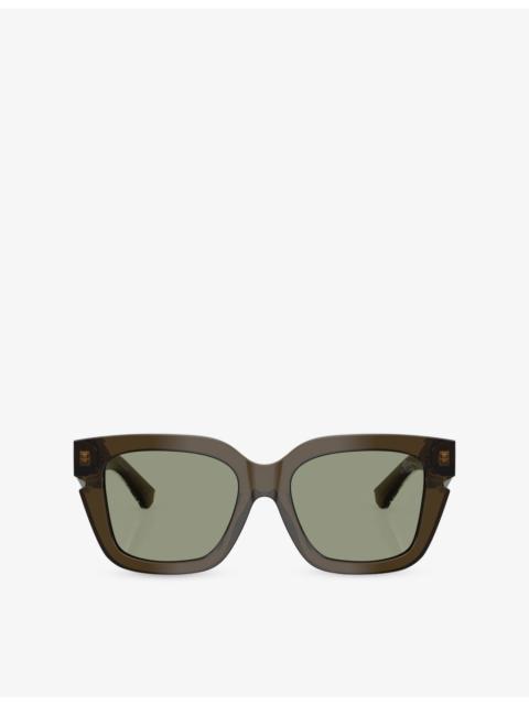 Burberry BE4453 Square-Frame Acetate Sunglasses
