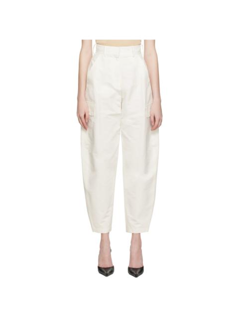 LVIR White Flap Pocket Trousers