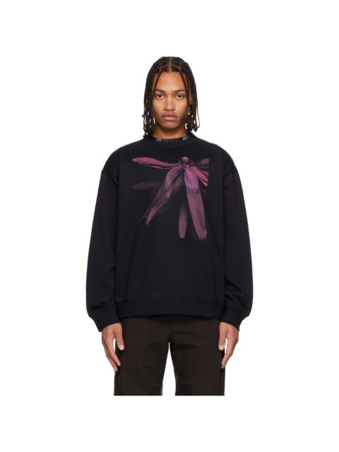 Dries Van Noten Navy Graphic Sweatshirt