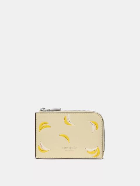 kate spade Banana Mini Zip Card Case