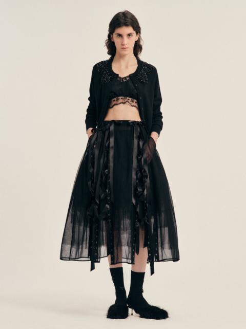 Simone Rocha Unraveling Ribbon Sculpt Skirt