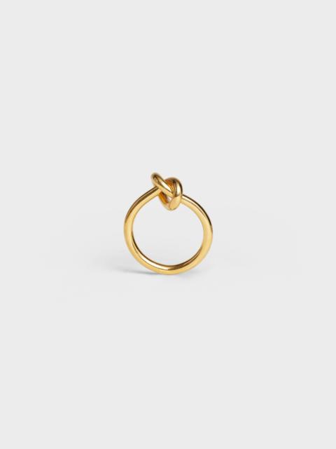 CELINE Knot Ring in Brass with Gold finish