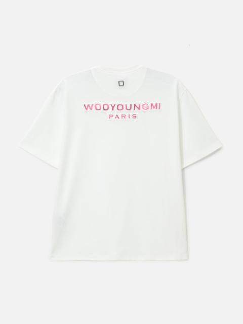 Wooyoungmi TUFT EMBROIDERED BACK LOGO T-SHIRT
