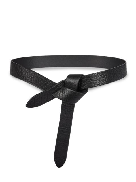 Isabel Marant Women's Lecce Knot Leather Belt - Black
