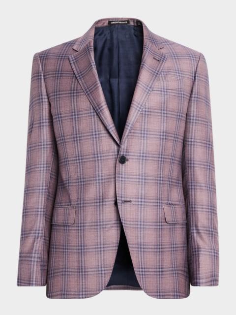EMPORIO ARMANI Men's Plaid Sport Coat