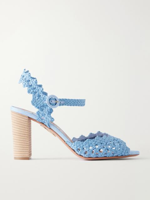 AQUAZZURA Bossa Nova 85 Raffia Sandals