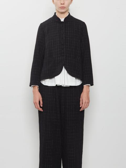 ÉCOLE DE CURIOSITÉS Jessica Cotton Wool Chalk Check Jacket