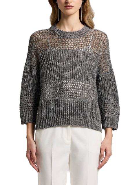 PESERICO open knit jumper