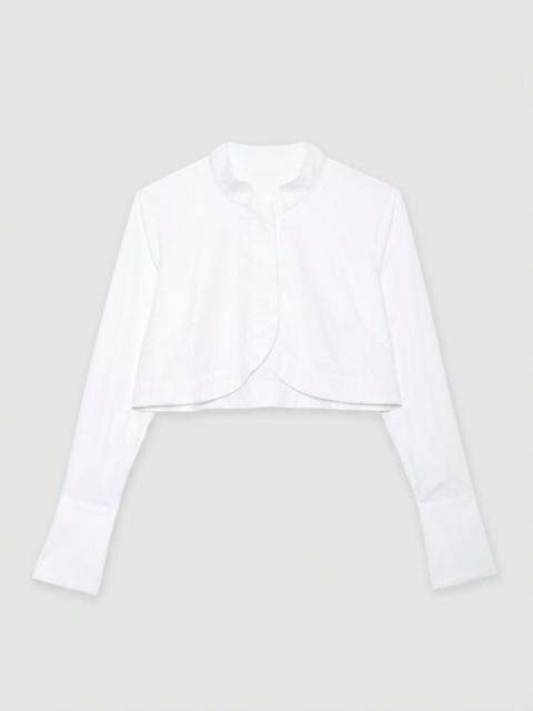 LIBEROWE WHITE CROPPED NERHU SHIRT
