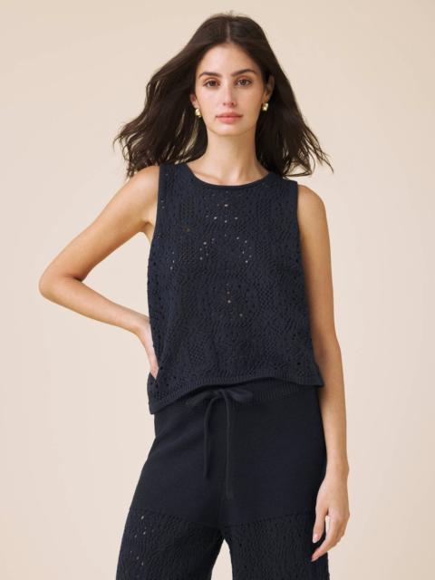 Splendid Beckham Crochet Sweater Tank