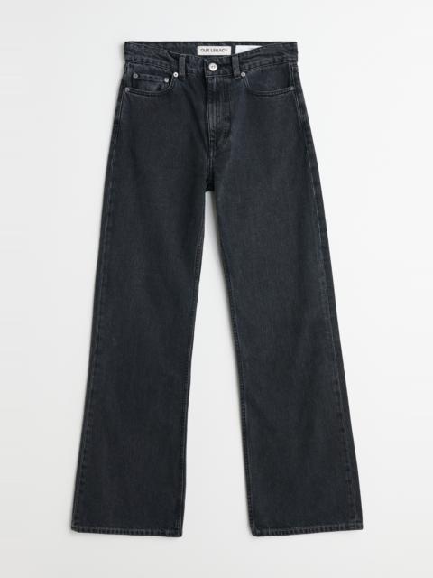Our Legacy Boot Cut Washed Black Denim