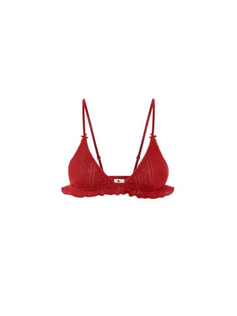 Cou Cou The Butterfly Bralette Cherry Red