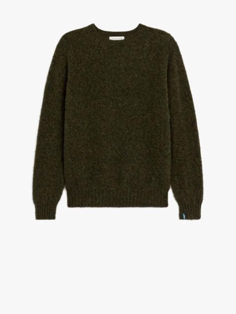 Mackintosh HUTCHINS DARK GREEN WOOL CREWNECK SWEATER