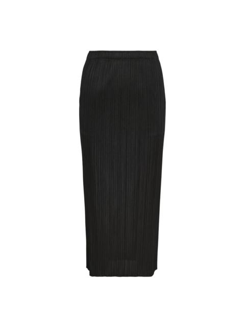 Pleats Please Issey Miyake Basics Pleated Midi Skirt