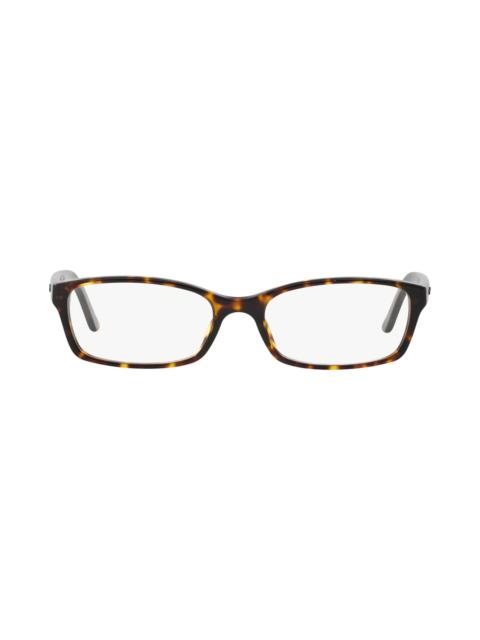 burberry 53mm PIllow Optical Glasses in Dark Havana at Nordstrom