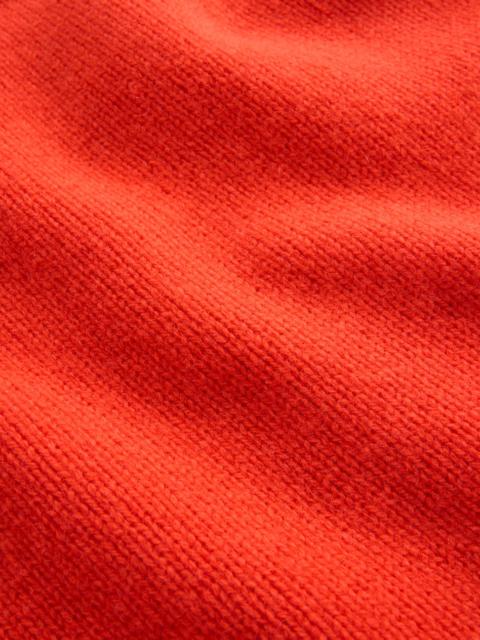 BODEN Marion Merino Rib Neck Sweater-Gladioli Orange