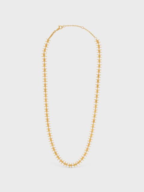 CELINE Triomphe Multi Necklace in Brass with Gold Finish