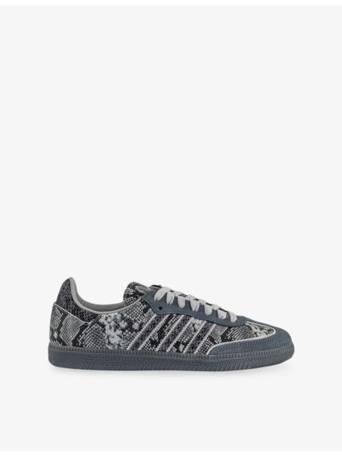 adidas Samba OG Snake-Print Leather Trainers