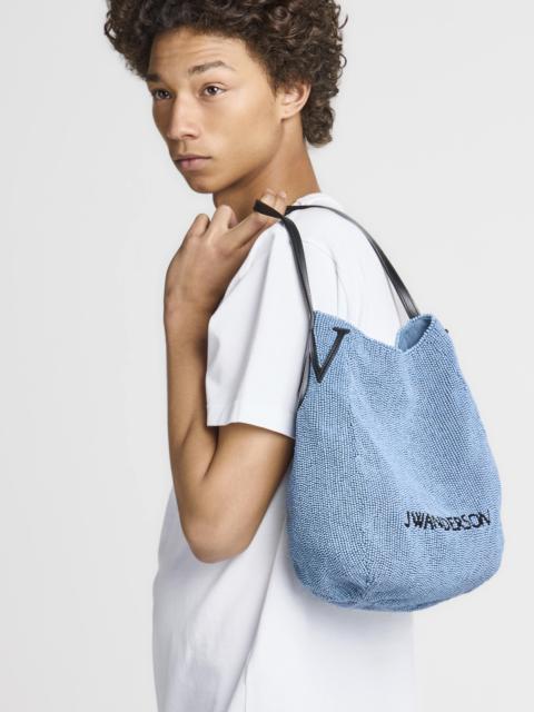 JW Anderson SMALL BEADED BULB BAG IN BLUE