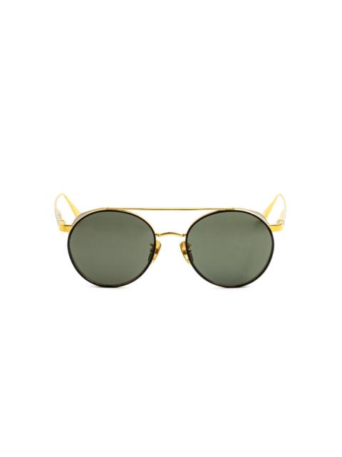 LINDA FARROW round-frame sunglasses