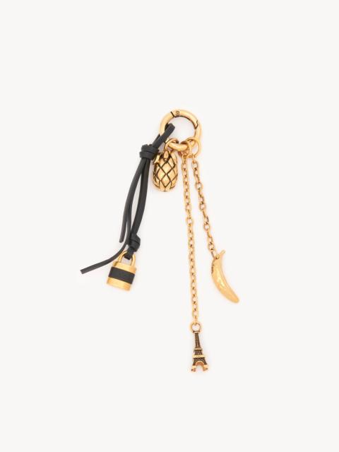 Chloé MINIATURES BAG CHARM IN BRASS & LEATHER