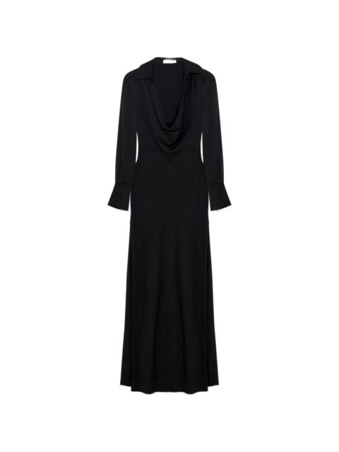 SIMKHAI long sleeve cowl maxi dress