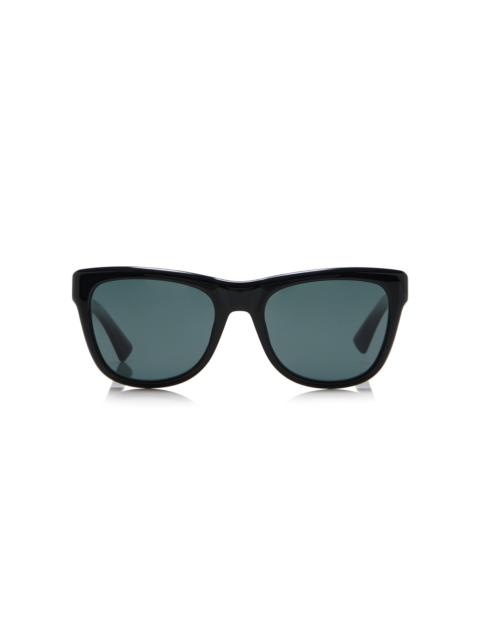 Square-Frame Acetate Sunglasses black