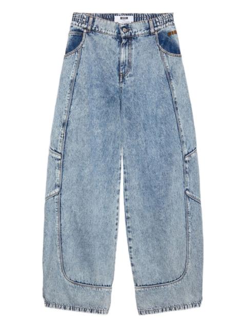 MSGM panelled pocket jeans