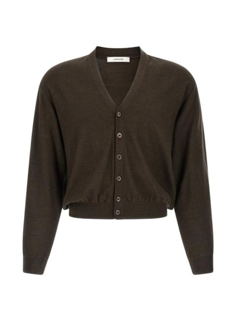 Lemaire Twisted V-neck wool cardigan