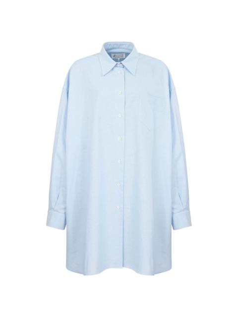 drop-shoulder cotton shirt