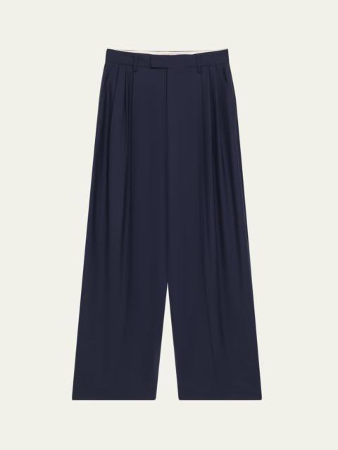 6397 3-Pleat Wool Trousers