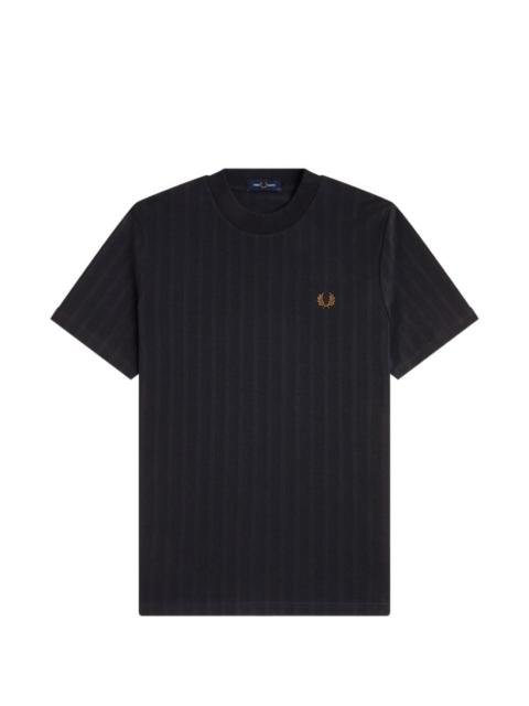 Fred Perry striped-texture T-shirt