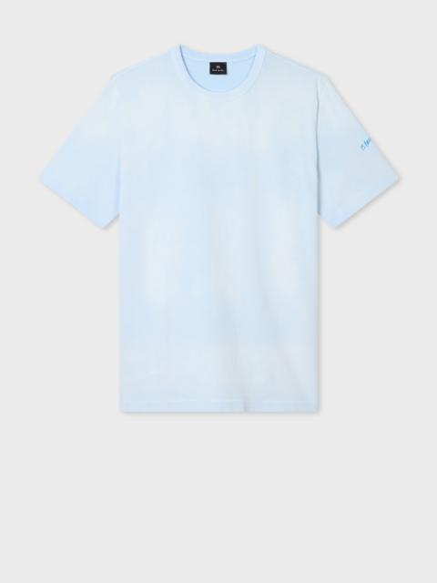 Paul Smith Light Blue Cotton Embroidered T-Shirt