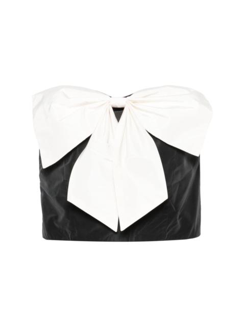 STAUD Atticus bow-embellished top
